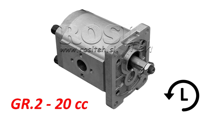 POMPA IDRAULICA GR.2 20 CC SINISTRA - FLANGE