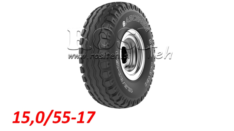 15.0/55-17 PNEUMATISCH AW909 14PL MET VELG 13,00X17