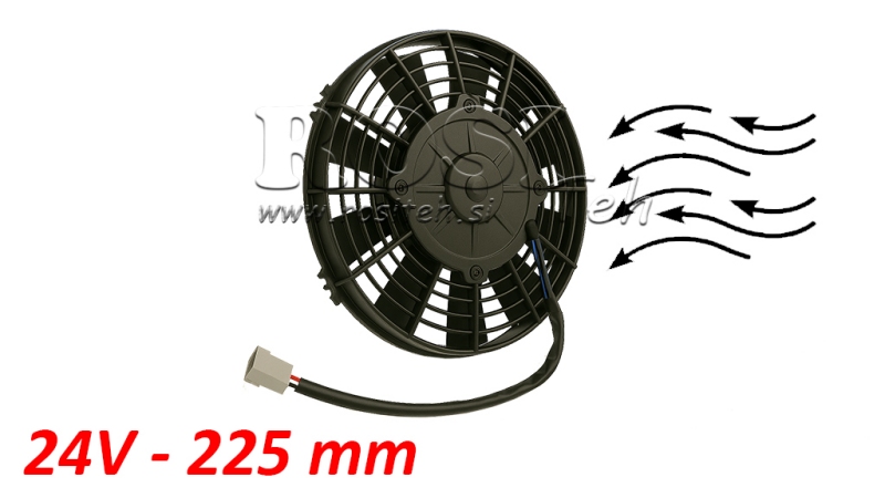 VENTILATORE ASSIALE 225mm SPINGERE 24V