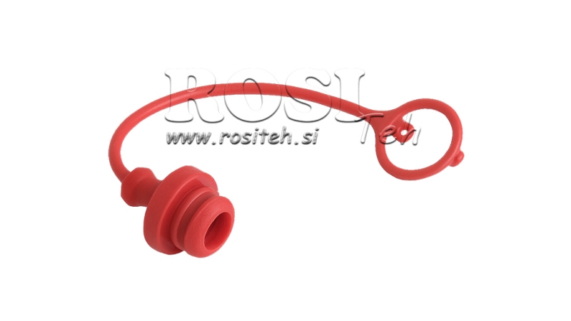 COPERTURA PROTETTIVA IN GOMMA ROSSO - INNESTO RAPIDO FEMMINA