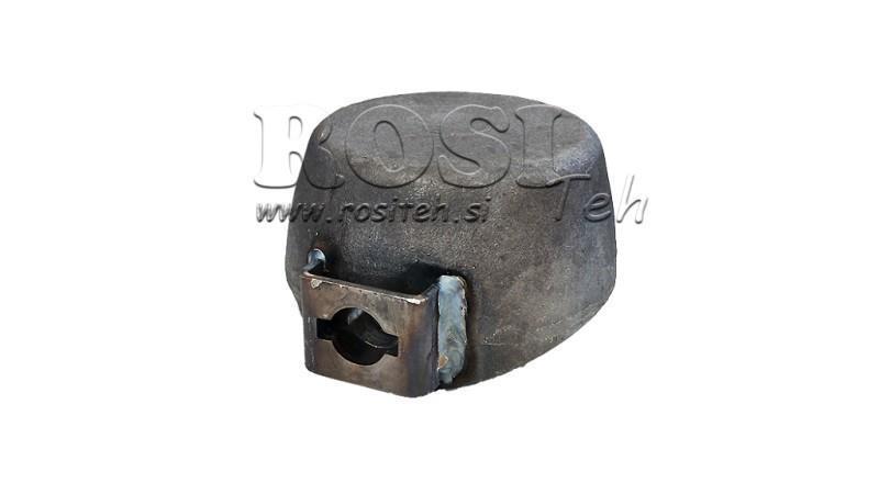 TESTA PER CAMION DUMP fi 78 CON DUE APERTURE