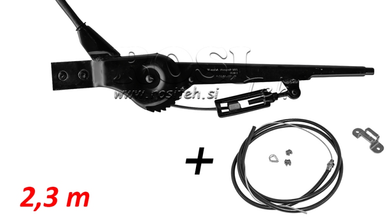 TREKHANDVAT VOOR AANHANGER HANDREMSET MET KABEL 2.3M