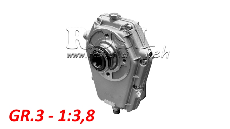 TANDWIELKAST GR.3 -1:3.8 VROUWELIJK OP PIN