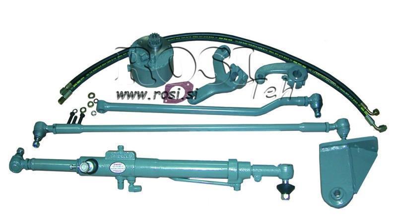 HULPHYDRAULISCH STUURSET MASSEY FERGUSON 135 - Aangepaste As