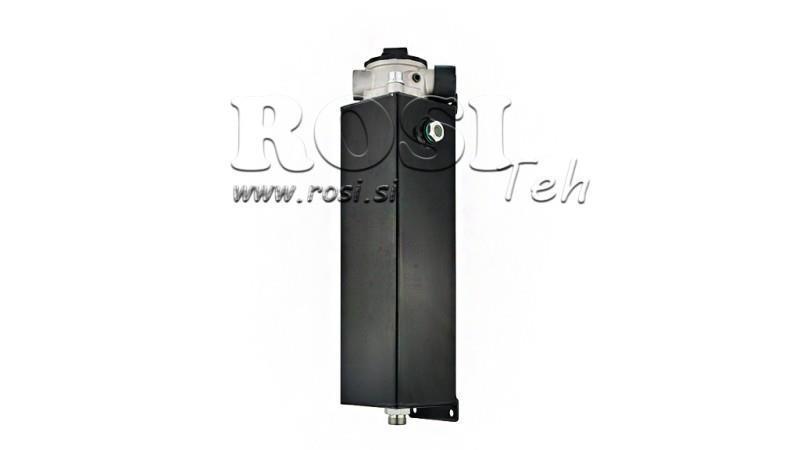 METAAL RESERVOIR 3 LITER CUBE 100x113x350mm COMPLEET MET UITRUSTING