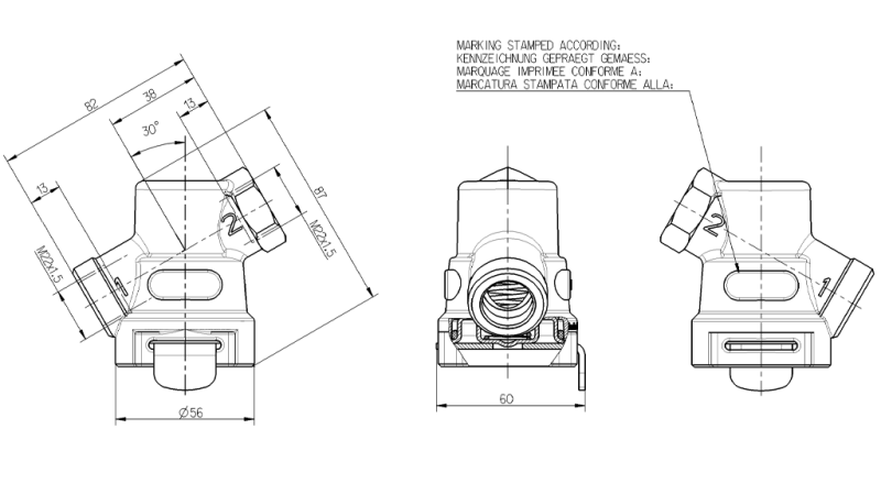 LUCHTFILTER VAN LINEAIRE KLEP M22X1.5 VOOR REMSYSTEEM