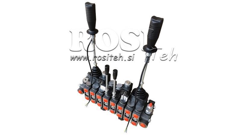 VALVOLA IDRAULICA HIAB 8xPC70 2x JOYSTICK - CONTROLLO ELETTRICO 12V