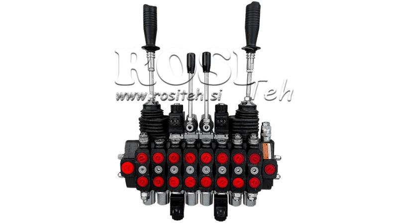 VALVOLA IDRAULICA HIAB 8xPC70 2x JOYSTICK - CONTROLLO ELETTRICO 12V