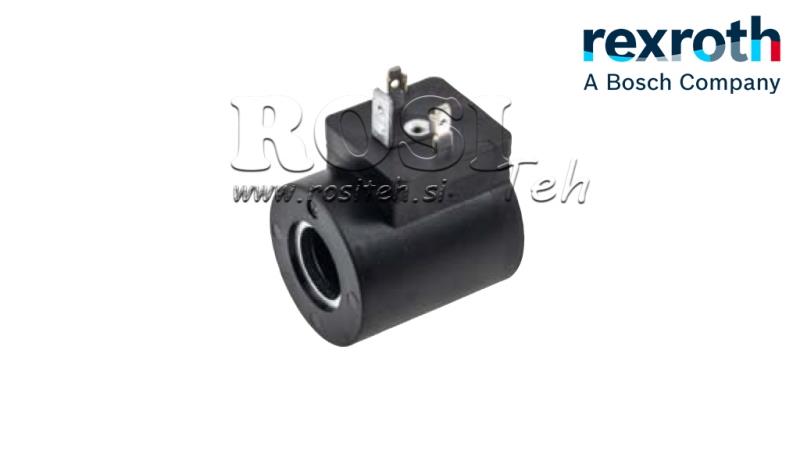 BOBINA ELETTROMAGNETICA 12V DC - fi 15.75mm-41mm IP65