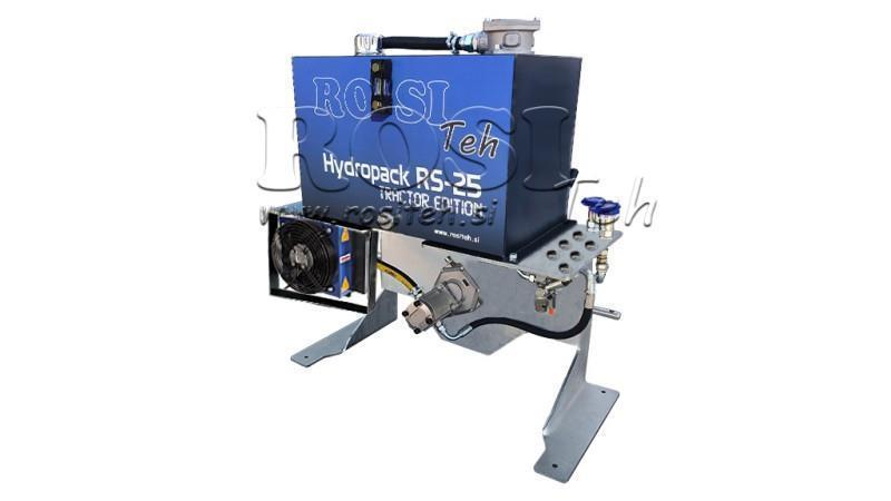 AGGREGATO IDRAULICO PER TRACTOR CAPACITÀ 70lit FLUSSO 53lit/min 1XP80 - CON RADIATORE D'OLIO