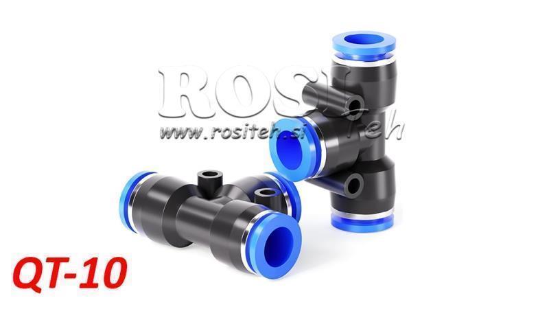 PNEUMATISCHE PLUG T AANSLUITING TPA ZONDER DRAAD QT-10