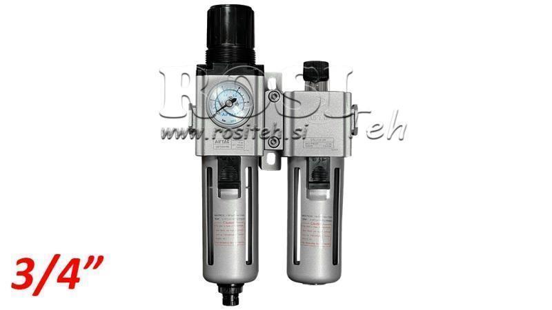 UNITÀ DI PREPARAZIONE PNEUMATICA 600 G3/4 40µ 0-10b