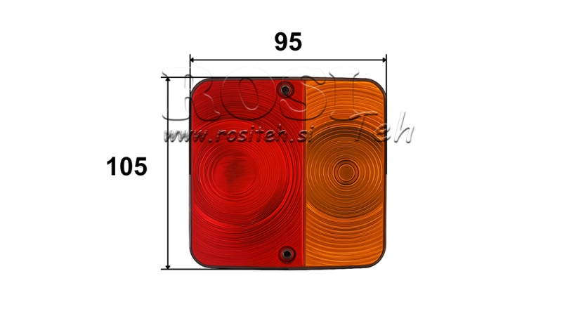 LUCE QUADRATA POSTERIORE 2 POSIZIONI