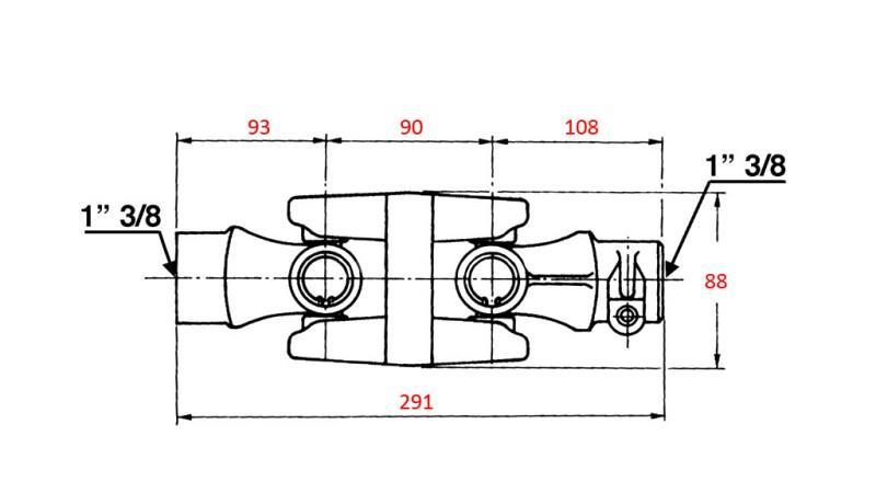 DOUBLE JOINT VOOR CARDANS cat. 4