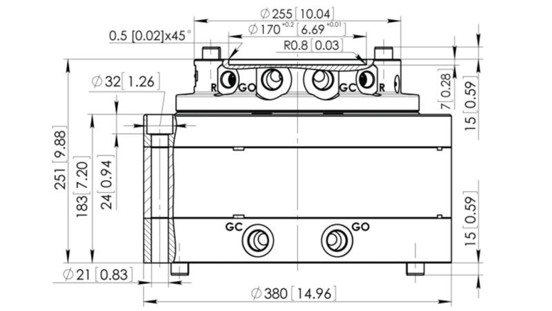 ROTATORE IDRAULICO CPR14-01 55000/14000 KG