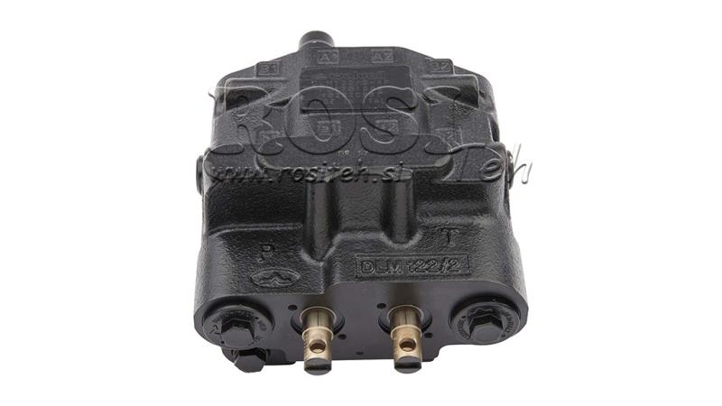 HYDRAULISCHE REGELKLEP DLM-122/2 2xP80 L/min LASTSENSING MET DRIJF FUNCTIE