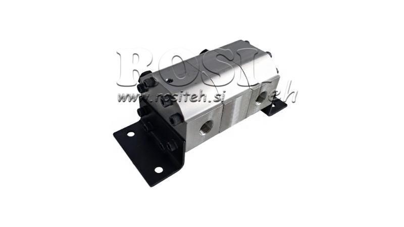 HYDRAULISCHE TANDPOMP STROOM 2/1 (6.4-13.2lit - max.240bar) 3.1cc/SEG