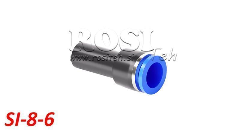 PNEUMATISCHE PLUG-IN REDUCER AANSLUITING TPA ZONDER DRAAD SI-8-6