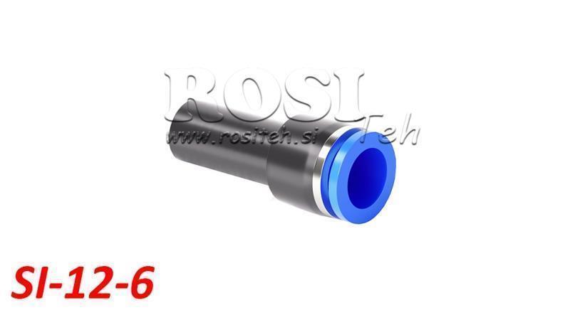 PNEUMATISCHE PLUG REDUCER CONNECTOR TPA ZONDER DRAAD SI-12-6