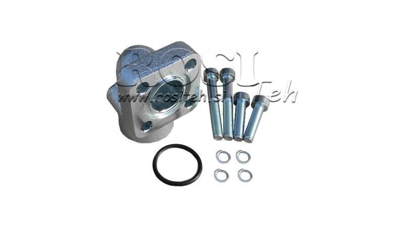 COLLEGAMENTO TUBO 3/8 - FLANGIA RETTA BOSCH fi 35