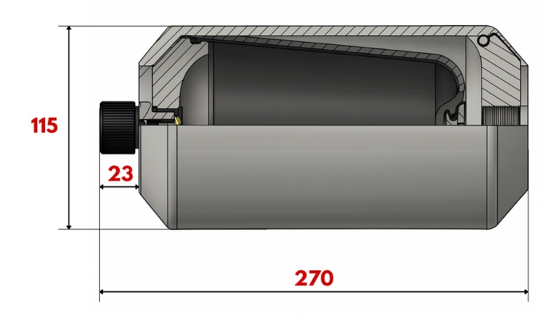 ACCUMULATORE IDRAULICO 1,5 LIT - M18x1,5