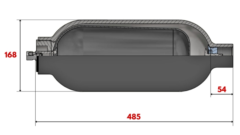 ACCUMULATORE IDRAULICO 6 LIT - BSP 1