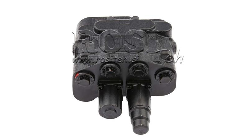 HYDRAULISCHE REGELKLEP DLM-122/2 2xP80 L/min LASTSENSING MET DRIJF FUNCTIE