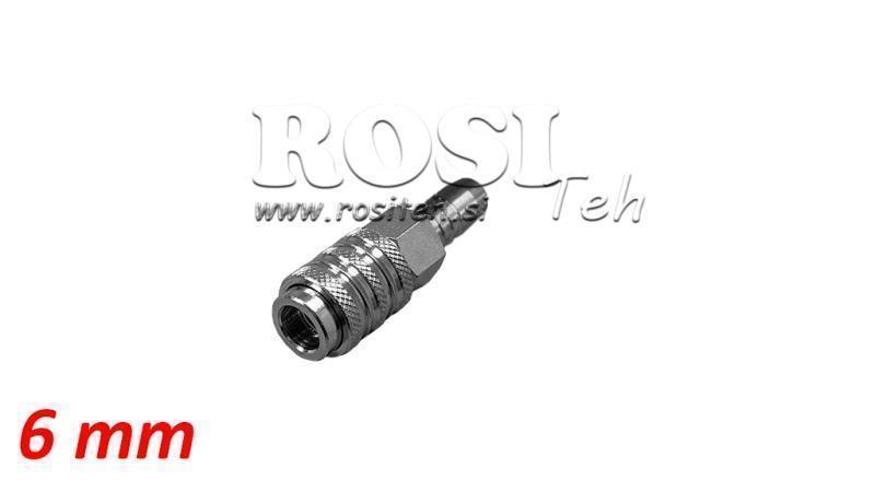 PNEUMATISK HURTIGKOBLING HUN SPRUCE 6mm - DN7.2