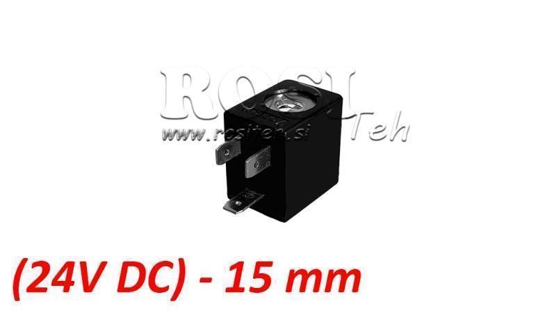 (15) EL. MAG. COIL 24V DC 2.5W PER VALVOLA PNEUMATICA 1/8