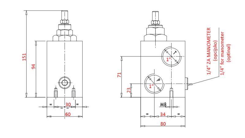 HYDRAULISCHE DRUKREGULATOR VMPP 1' 50-400 BAR - 160lit