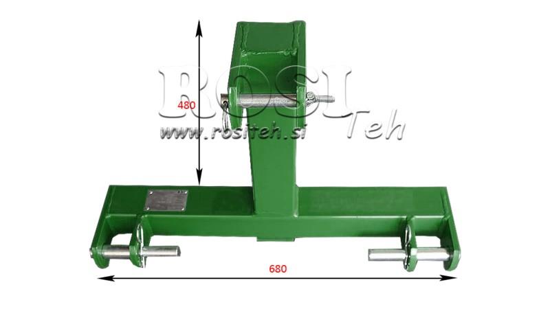 TOWING HOOK FOR THREE-POINT HITCH CAT.1