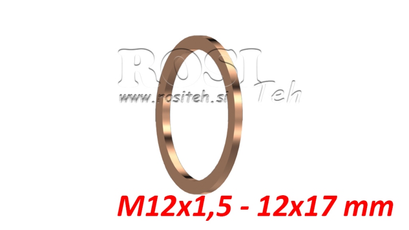 KOPEREN RING M12X1.5 - 12X17 MM