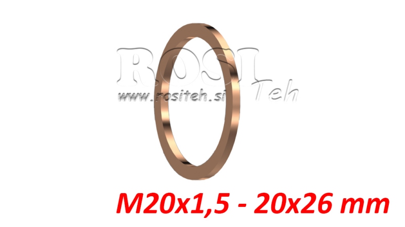 KOPEREN RING M20X1.5 - 20X26 MM