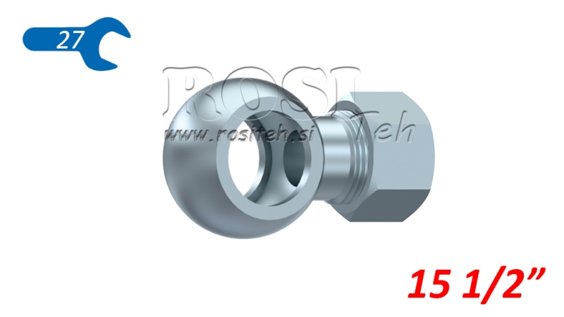 METAAL SLANG BANJO 1/2 MET MOER