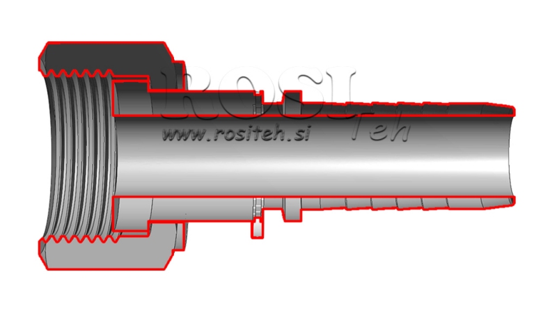 COLLEGAMENTO IDRAULICO DKORFS FEMMINA DN38-1 11/16-12