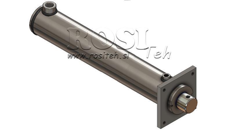 HYDRAULIC CYLINDER WITH MOUNTING PLATE 110/70-600