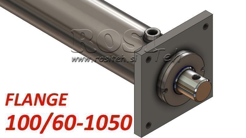 hydraulic cylinder with mounting plate 100/60-1050