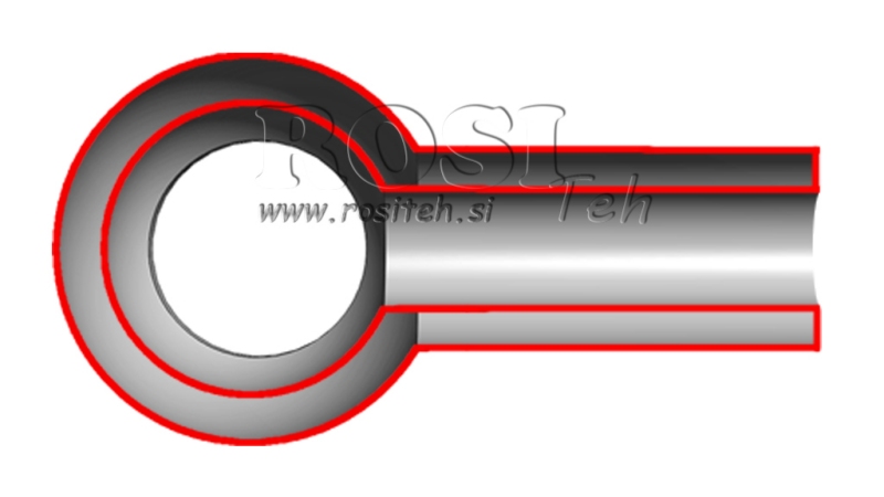 METAAL SLANG BANJO 1/4 40mm