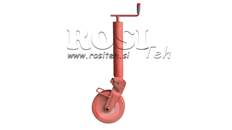 GESCHROEFD ONDERSTEUNING VOET 300MM - 1500KG MET ONDERSTEUNINGSWIEL