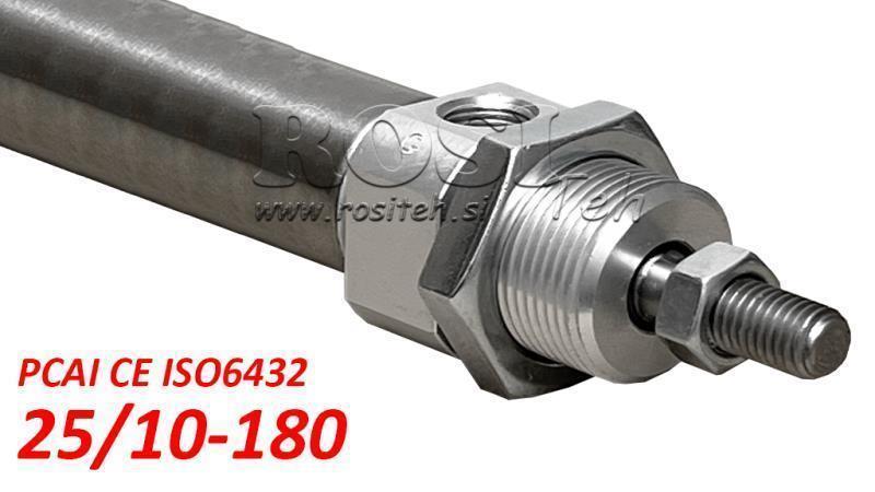 PNEUMATISCHE CYLINDER PCAI 25/10-180 CE ISO6432