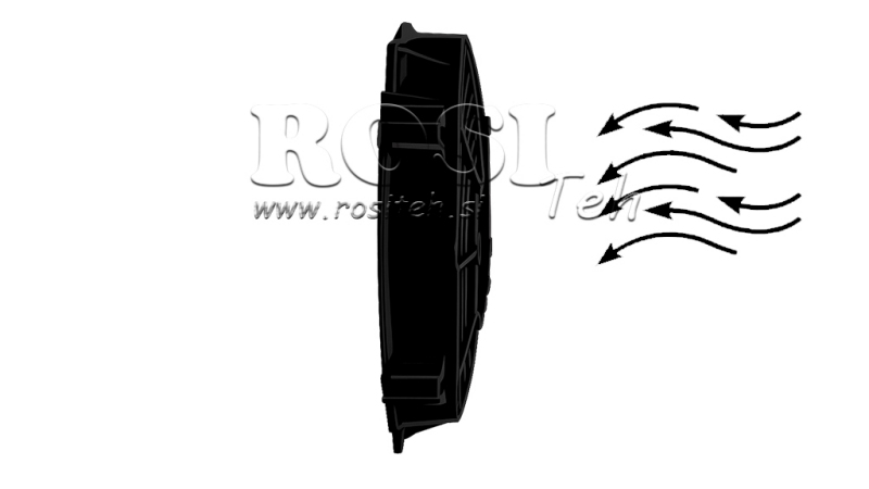 VENTILATORE ASSIALE 225mm SPINGERE 24V