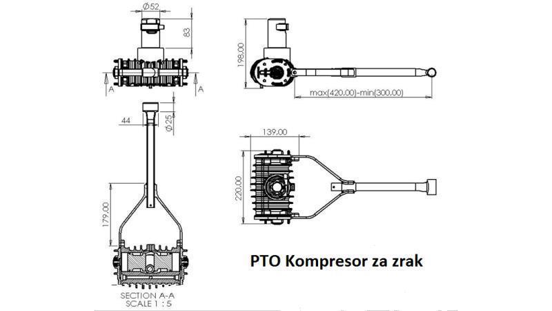 dimensioni del compressore per trattori