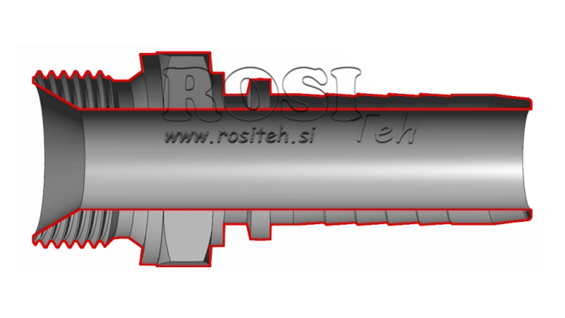 HYDRAULISCHE AANSLUITING BSP MAN DN6-3/8