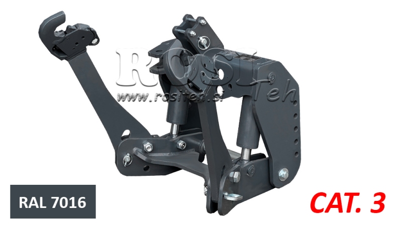 KIT IDRAULICO FRONTALE UNIVERSALE 3KAT PER TRACTOR 2500KG